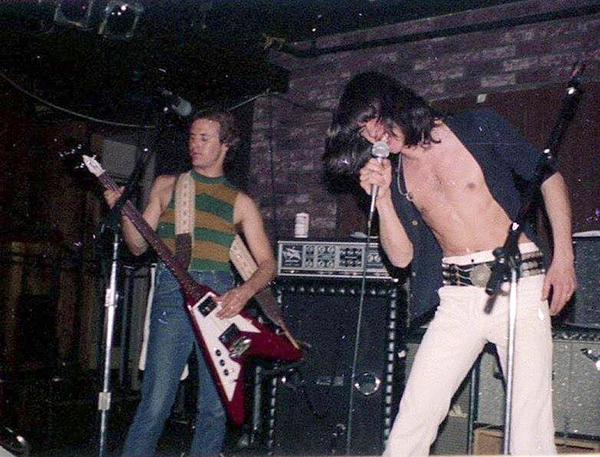 Ravers opening for The Ramones, 1977, Ebbet's Field, photo by Patty Heffley